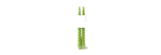 Twisted Taper Candles - Green