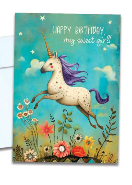 Sweet Unicorn Birthday Card
