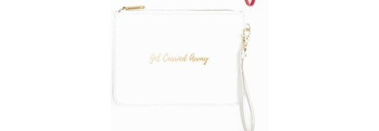 Get Garried Away Wristlet - White