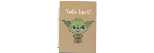 Yoda Best Thank You Card