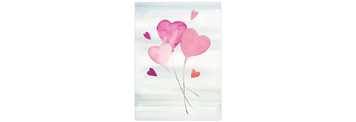 Heart Balloons Valentine's Day Card