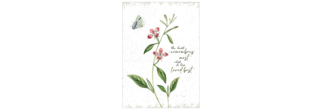 The Heart Remembers Sympathy Card