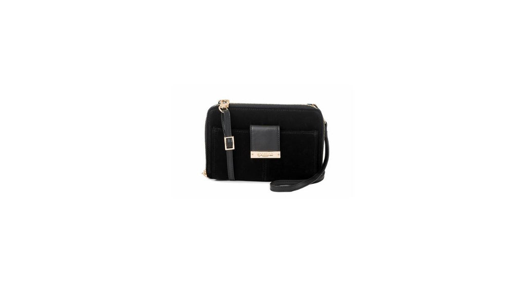 Suede Phone Crossbody in Black - Spartina 449 / On Sale!!
