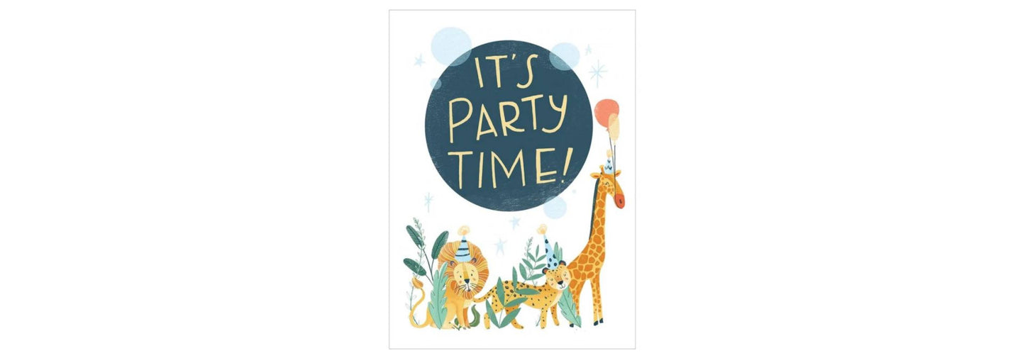 Party Time Animals Birthday Card