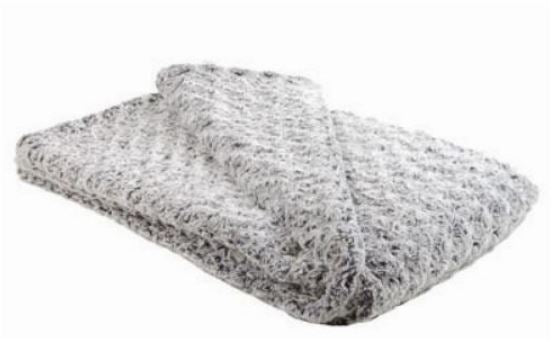 Luxurious Faux Fur Throw 58" X 45"