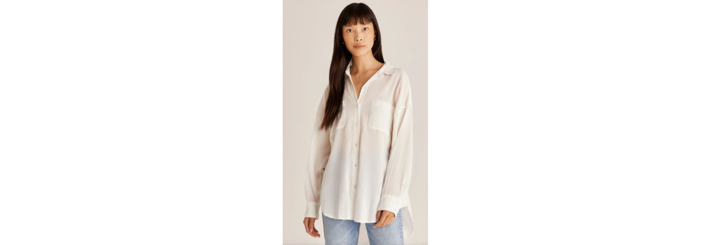 Lalo Button Up Top in White – Z Supply