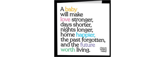 Quotable Cards, Greeting Card A Baby Will