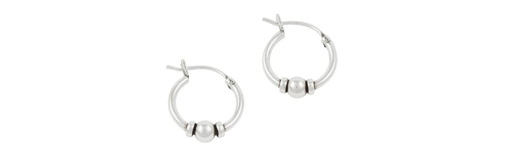 Earrings Bali Bead Hoop 10mm by Tomas