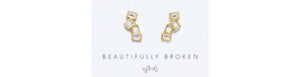 Earrings Beautifully Broken Gold - Bryan Anthonys