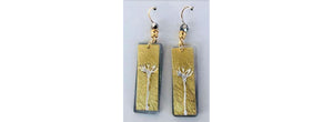 Earrings Two Tone Budding Potential Dangle - John Michael Richardson