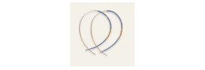 Norah Earrings Cornflower/Gold - Lenny & Eva