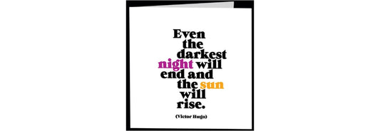Quotable Cards, Greeting Card Darkest Nights