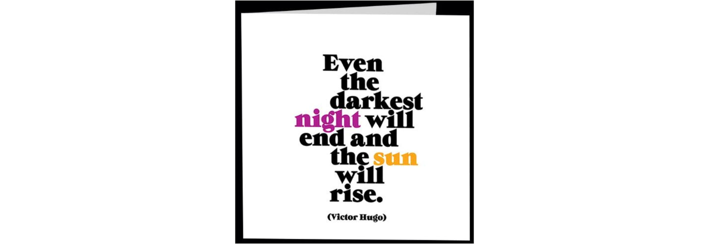 Quotable Cards, Greeting Card Darkest Nights