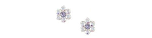 Earrings Crystal Flower Studs - Tomas