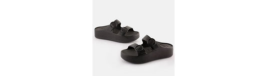 Gaia Black Sandals by Lemon Jelly