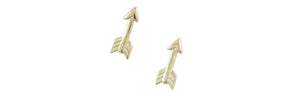 Earrings Gold Arrows Post