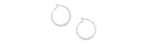 Earrings Small Hammered Hoops 12mm by Tomas