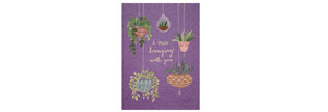 Hanging Plants Thinking of You Greeting Card
