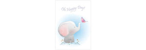Happy Day Elephant New Baby Card