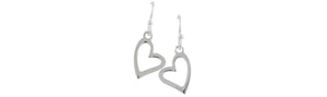 Earrings Small Heart Hook Dangle by Tomas
