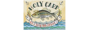 Holy Carp Birthday Card