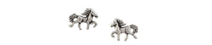 Earrings Silver Horse Post - Tomas