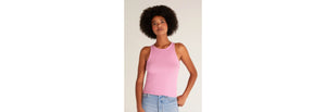 Janice High Neck Tank Top in Orchid Pink - Z Supply