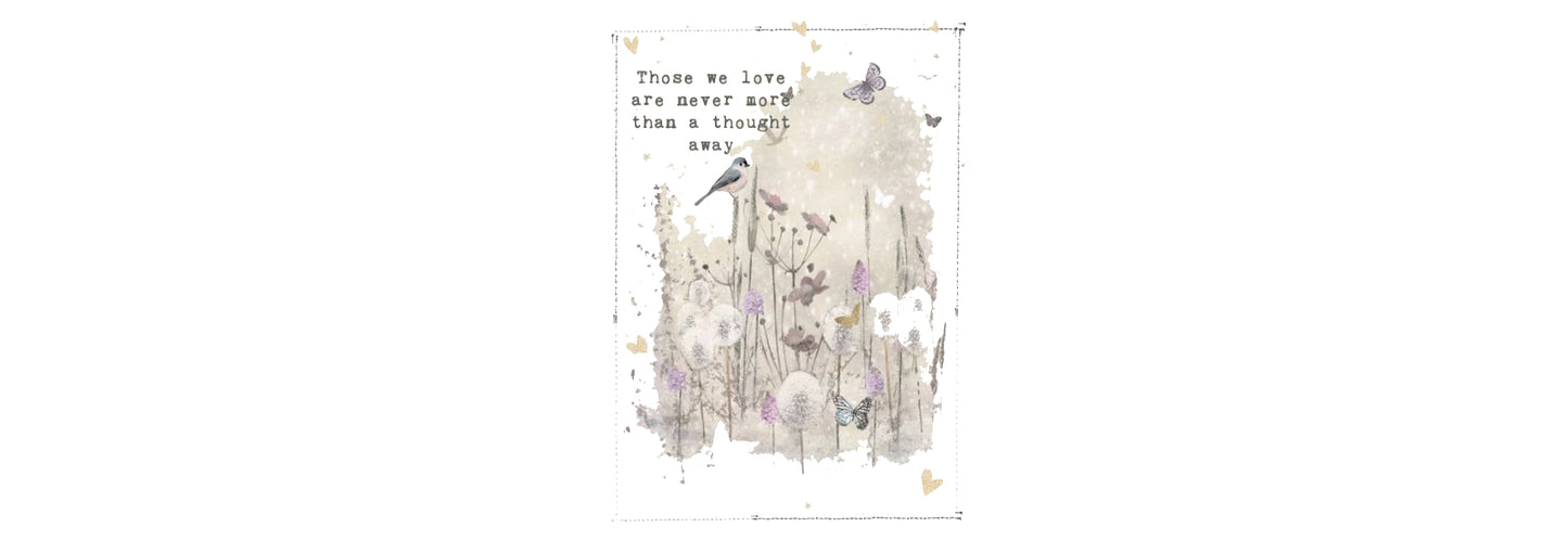 Just a Thought Away Sympathy Card