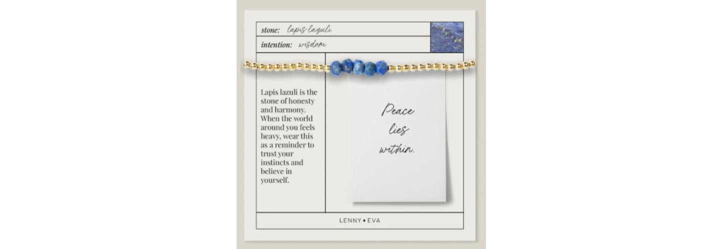 Lily Bracelet Lapis Lazuli