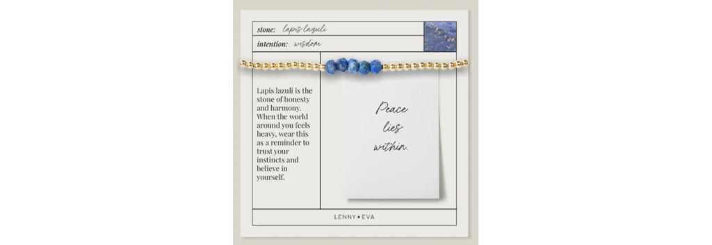 Lily Bracelet Lapis Lazuli