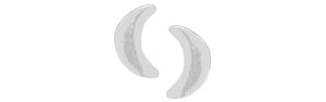 Earrings Silver Moon Studs by Tomas