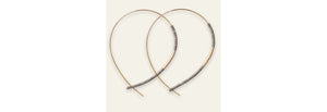 Norah Earrings Matte Graphite/Gold