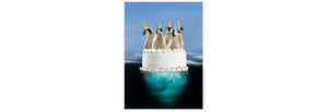 Penguin Cake Birthday Card - Tree Free