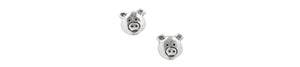 Earrings Piggy Face Studs by Tomas