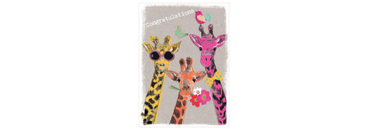 Proud Giraffes Congratulations Greeting Card