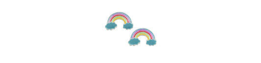 Earrings Rainbow Enamel Studs by Tomas