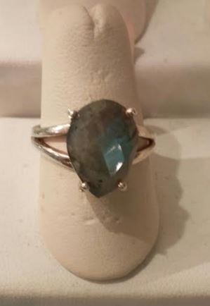 Ring Labadorite Sterling Silver sz 8