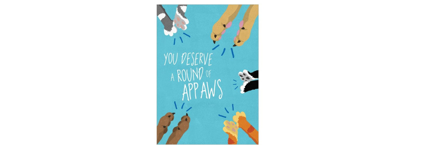 Round of Appaws Congrats Greeting Card