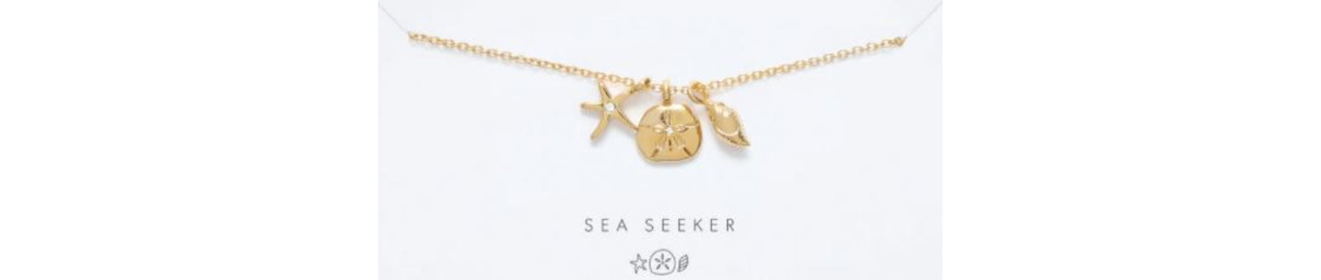 Sea Seeker Necklace Gold