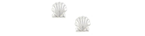 Earrings Sterling Silver Shell Studs - Tomas