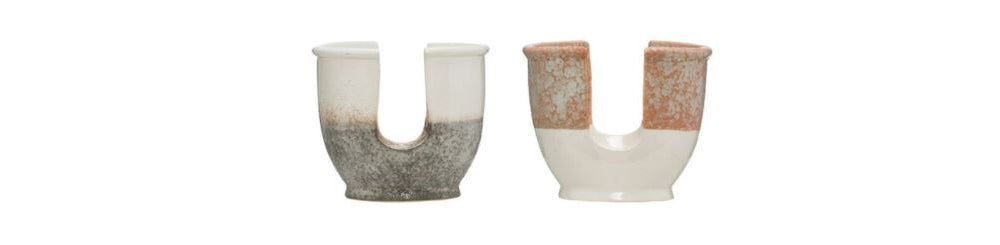 Sponge Holder Terracotta and Grey by Creative Co-Op