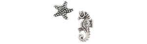 Earrings Starfish & Seahorse Studs by Tomas