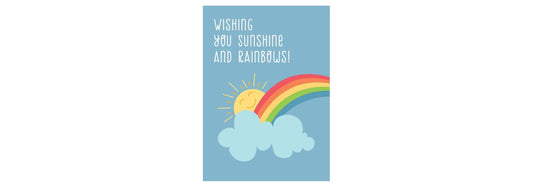 Sunshine and Rainbows Greeting Card - Tree Free