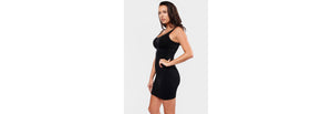 Seamless Tank Dress in Black by Last Tango
