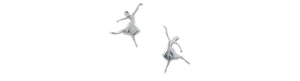 Earrings Sterling Silver Dancer Studs - Tomas