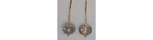 Earrings Topaz Bead Gold Dangle - John Michael Richardson