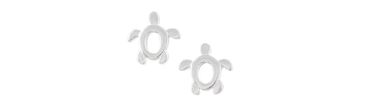 Earrings Silver Turtle Post by Tomas