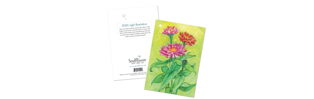 Zinnia All Occasions Greeting Card - Soulflower
